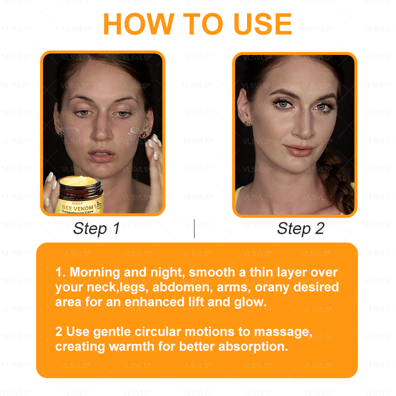 VLSVLS® Bee Venom Comprehensive Cream  👩‍⚕️⏰ LAST DAY 80% OFF (Sagging Skin, Fine Lines, Loss of Firmness, Flat Bust, Drooping Hips, and More)