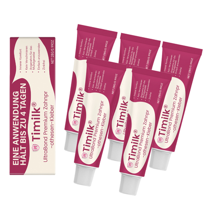Timilk® UltraBond Premium Denture Adhesive 🔥 FDA Certified (Clinically Proven 4-Day Hold for Secure, Comfortable & Zinc-Free Denture Fit 🦷)